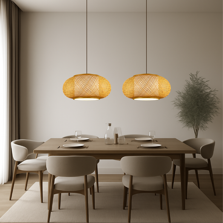 Skanto | Bambooskjermlampe med naturlig design