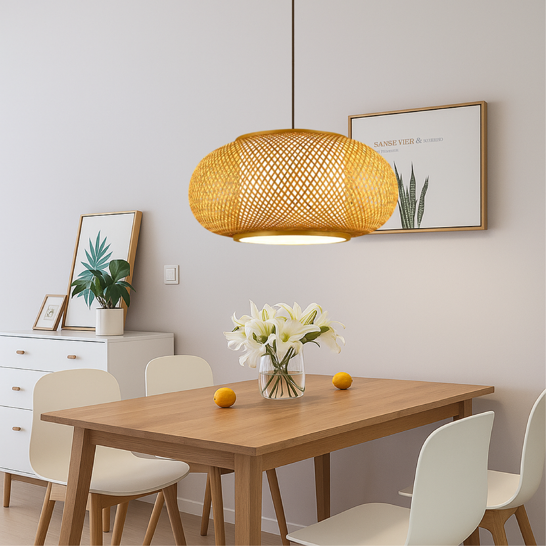 Skanto | Bambooskjermlampe med naturlig design