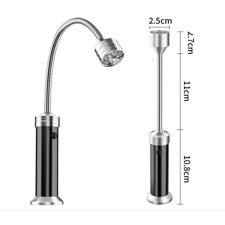 Skanto | Magnetisk BBQ Lys med 360° Rotasjon og Lyse Hvite LED-lamper