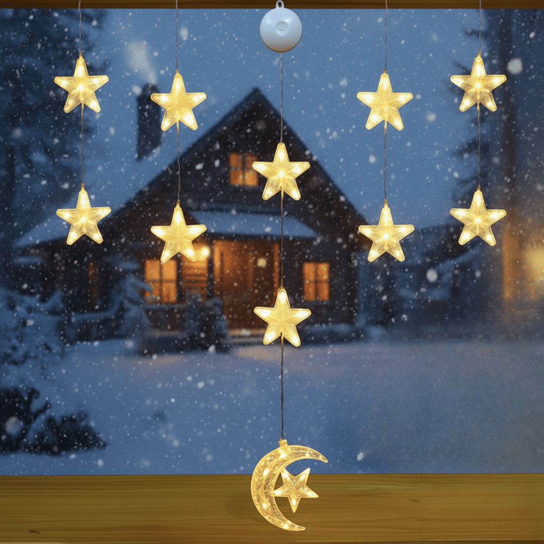 Skanto | LED julelys med sugekopper for glass og speil