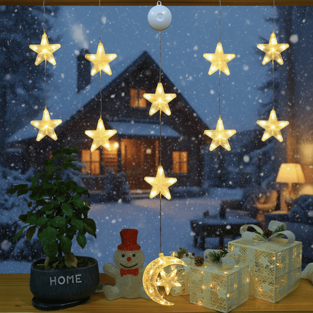 Skanto | LED julelys med sugekopper for glass og speil