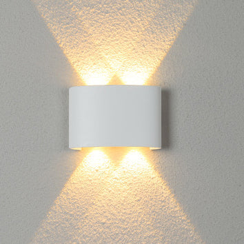 Vanntett LED-vegglampe laget av aluminium og akryl for terrasser