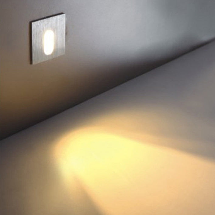 Moderne Art Deco Rund Firkant Aluminiums Vanntett LED Vegglampe For Gang | Skanto
