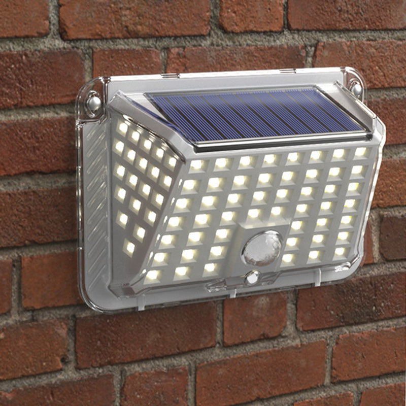Moderne Enkelhet Solar Vanntett Triangel Silikon ABS PC LED Utendørs Vegglampe For Utendørs Terrasse | Skanto