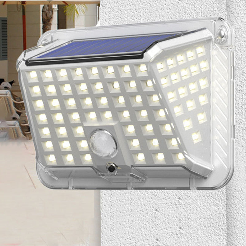 Moderne Enkelhet Solar Vanntett Triangel Silikon ABS PC LED Utendørs Vegglampe For Utendørs Terrasse | Skanto