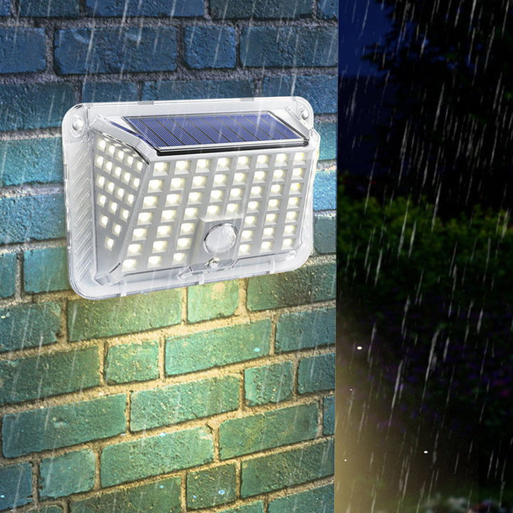 Moderne Enkelhet Solar Vanntett Triangel Silikon ABS PC LED Utendørs Vegglampe For Utendørs Terrasse | Skanto