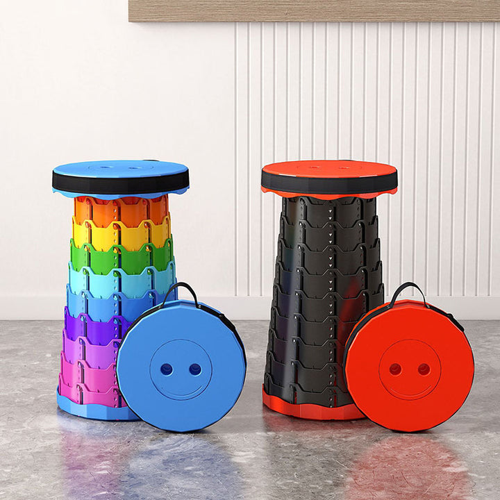 Moderne minimalistisk cylindrisk PP utvidbar sammenleggbart krakk for utendørs | Skanto