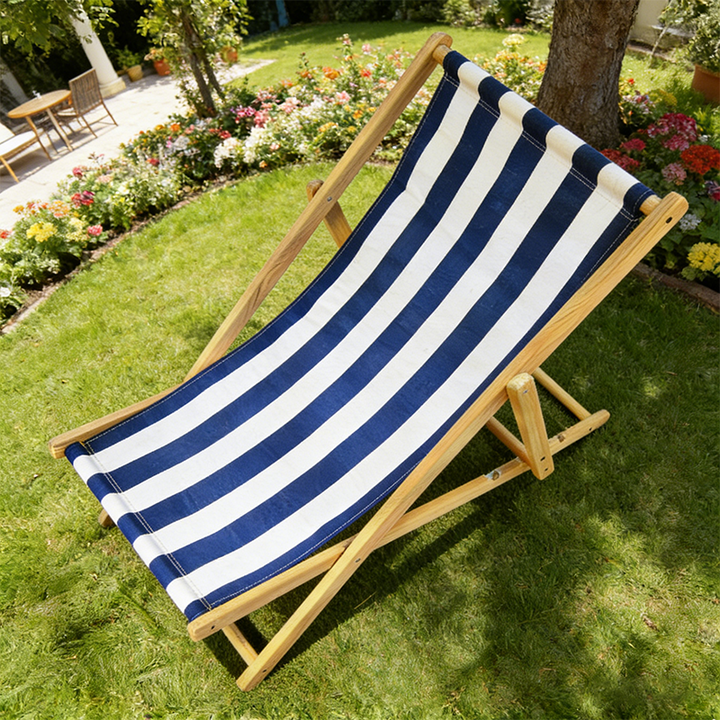 Moderne Minimalistisk Rektangulær Oxford Stoff Solid Furu Utendørs Strandstol Sammenleggbar Recliner Ryggstøtte For Utendørs | Skanto