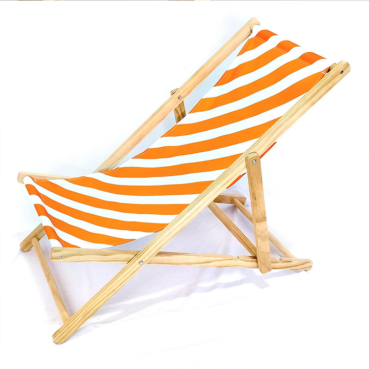Moderne Minimalistisk Rektangulær Oxford Stoff Solid Furu Utendørs Strandstol Sammenleggbar Recliner Ryggstøtte For Utendørs | Skanto