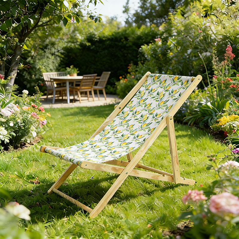 Moderne Minimalistisk Rektangulær Oxford Stoff Solid Furu Utendørs Strandstol Sammenleggbar Recliner Ryggstøtte For Utendørs | Skanto