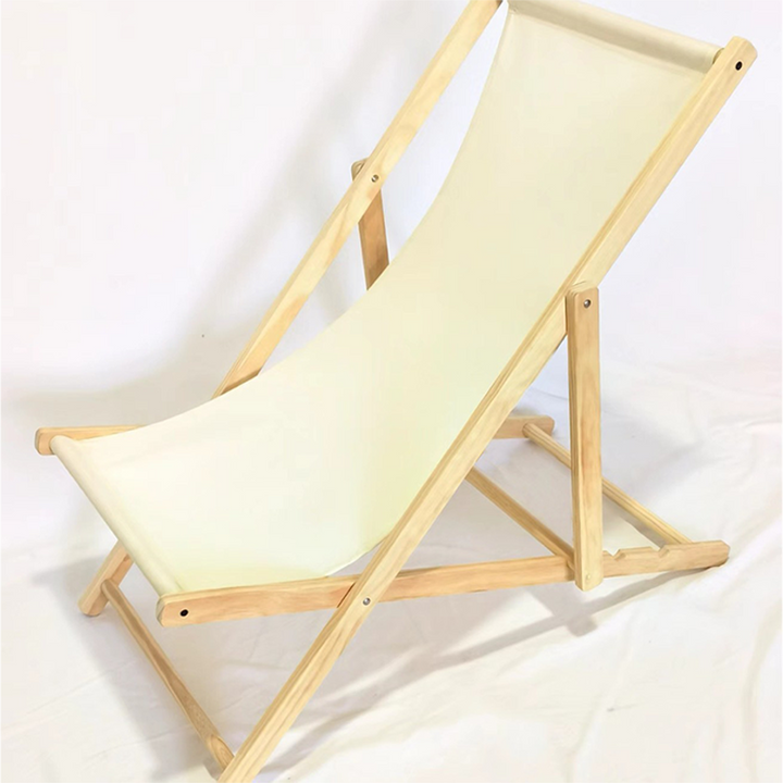 Moderne Minimalistisk Rektangulær Oxford Stoff Solid Furu Utendørs Strandstol Sammenleggbar Recliner Ryggstøtte For Utendørs | Skanto