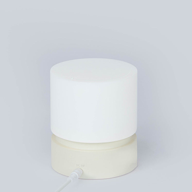 Skanto | Moderne nordisk timer oppladbar ABS HIPS silikon sylinder LED bordlampe nattlys for natbordet