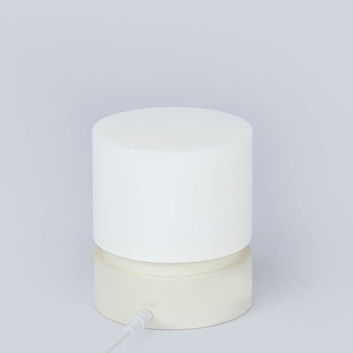 Skanto | Moderne nordisk timer oppladbar ABS HIPS silikon sylinder LED bordlampe nattlys for natbordet