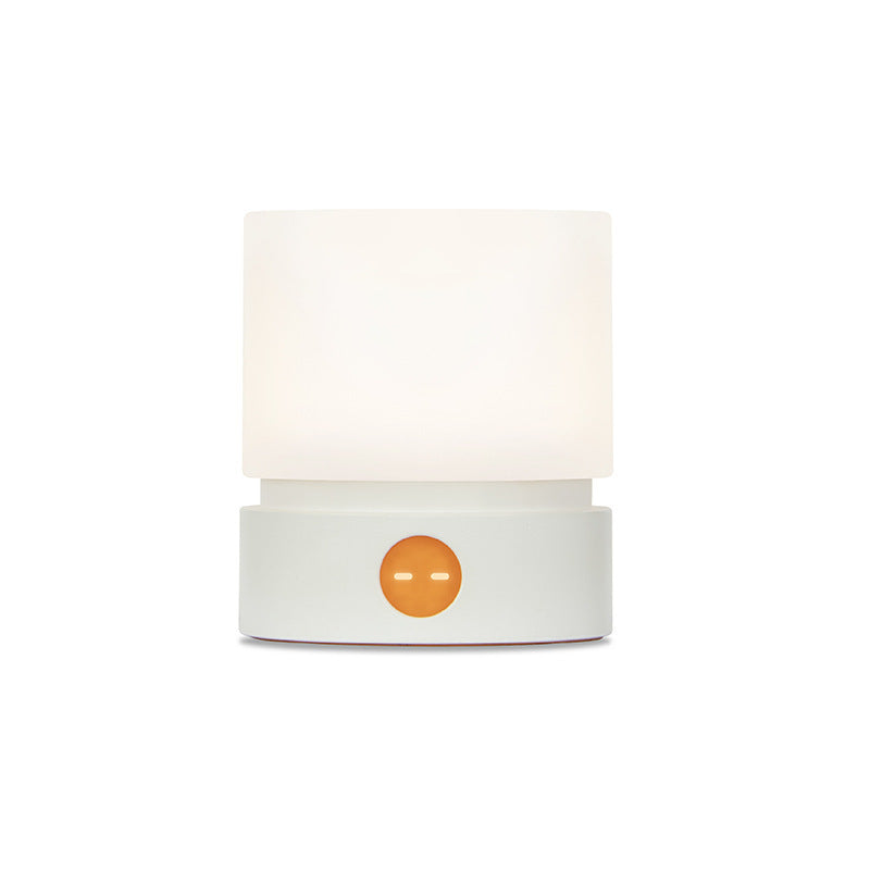 Skanto | Moderne nordisk timer oppladbar ABS HIPS silikon sylinder LED bordlampe nattlys for natbordet