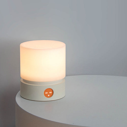 Skanto | Moderne nordisk timer oppladbar ABS HIPS silikon sylinder LED bordlampe nattlys for natbordet