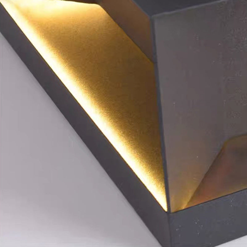 Moderne Minimalistiske Rustfritt Stål Firkantet LED Utendørs Lys Med Solenergi & Vanntette Funksjoner For Hage, Terrase, Port | Skanto