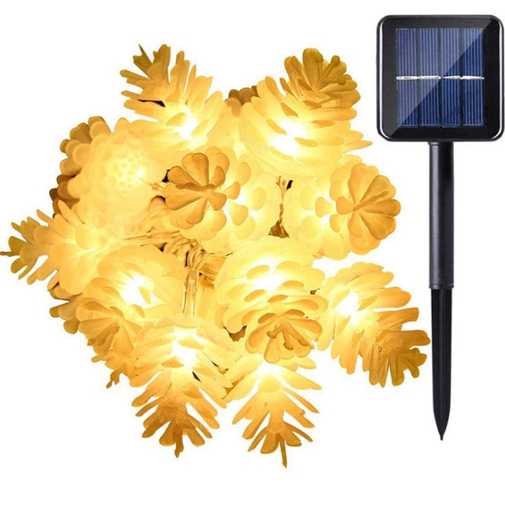 Skanto | Moderne Art Deco Vanntett Solbatteri PVC Kongle LED Lyskjede For Hage & Utendørs Patio