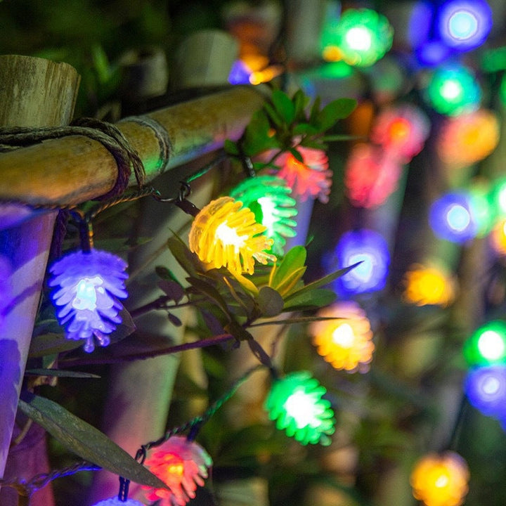 Skanto | Moderne Art Deco Vanntett Solbatteri PVC Kongle LED Lyskjede For Hage & Utendørs Patio