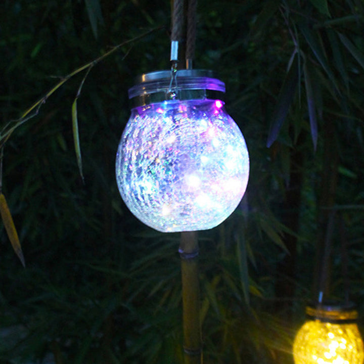 Moderne Art Deco Solar Orb Rustfritt Stål Glass LED Utendørs Lys For Hage | Skanto