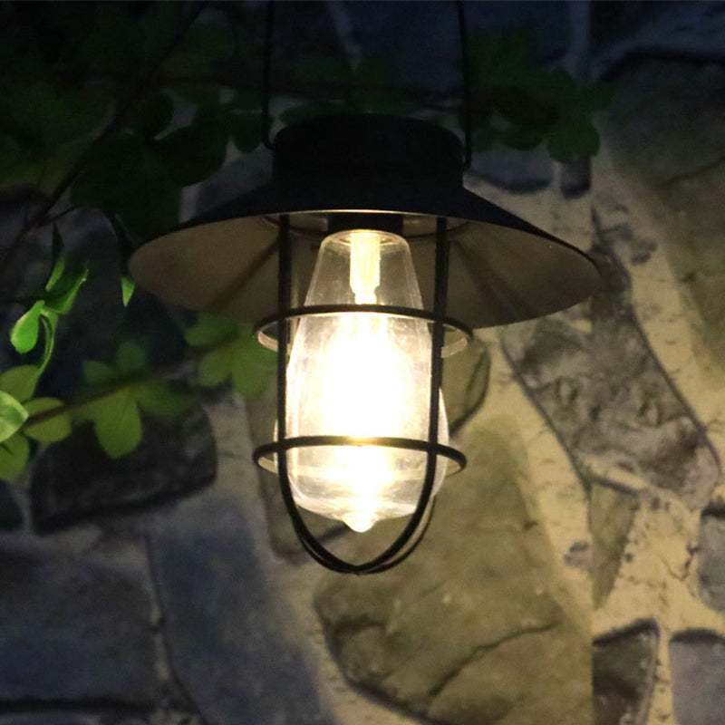 Moderne Minimalistiske Sol Sylinder Hullet Ut Jern Plast LED Utendørs Lys For Hage | Skanto