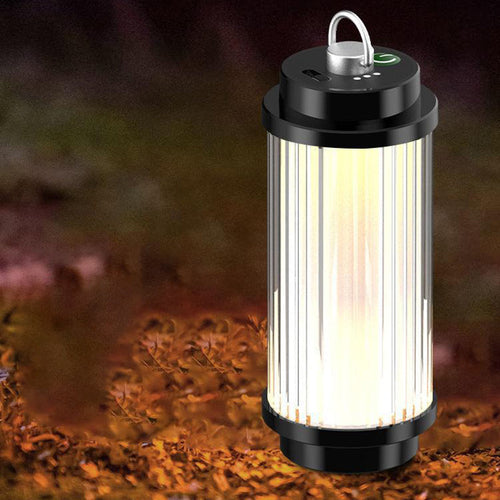 Moderne minimalistiske bærbare sylinder metall ABS USB LED utendørs lys for hage | Skanto