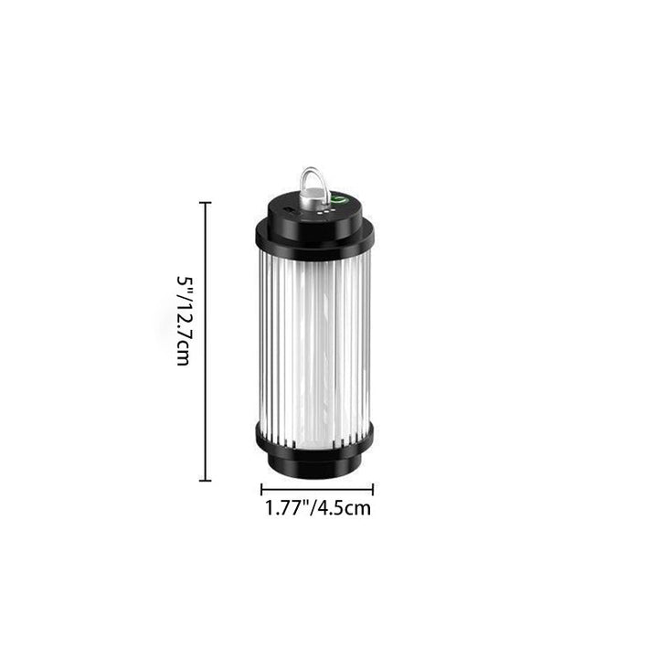 Moderne minimalistiske bærbare sylinder metall ABS USB LED utendørs lys for hage | Skanto