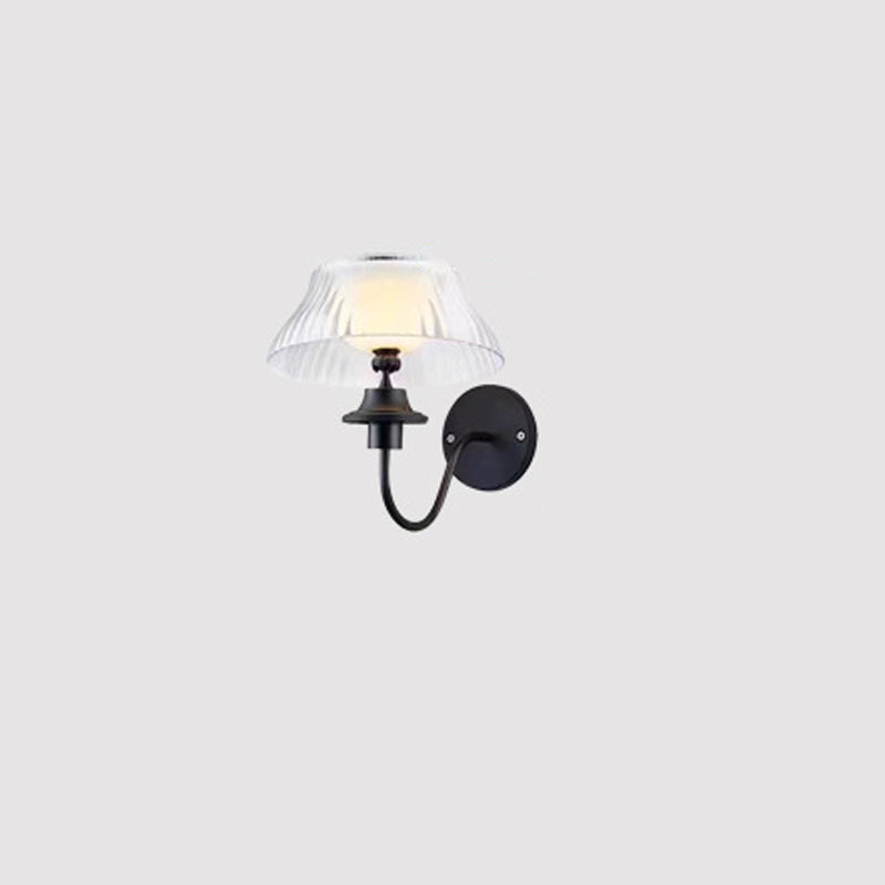 Moderne minimalistiske runde halvball kurvet pole jern ABS LED utendørs vegglampe for hagen | Skanto