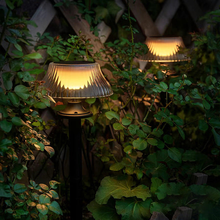 Moderne Minimalistisk Rund Halv Ball Lang Stang Jern ABS LED Grunnkontakt Utendørs Lys For Hage | Skanto