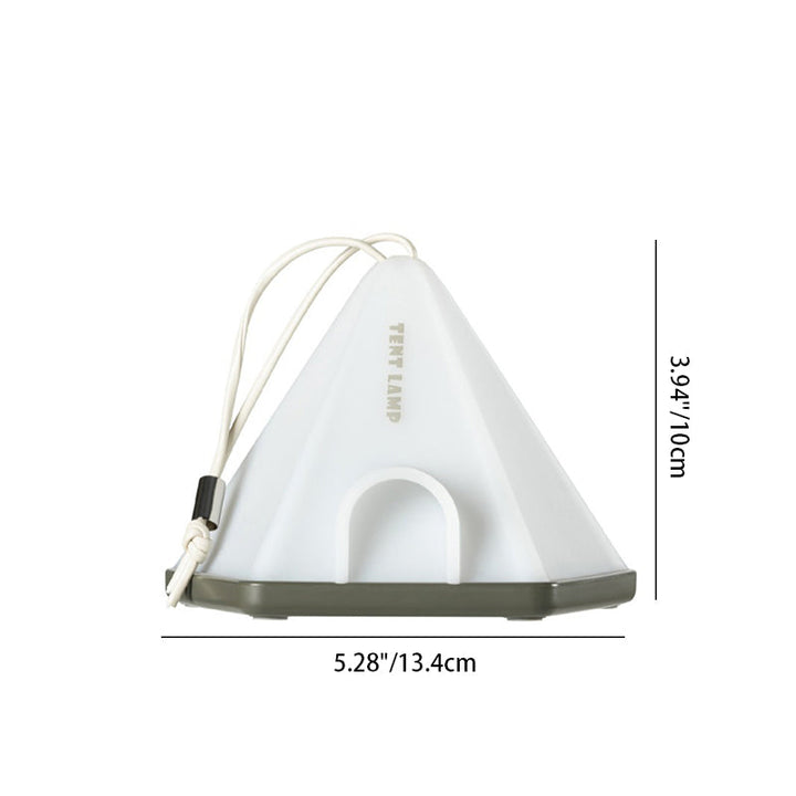Moderne Kreativ Teltform Trekant ABS PP LED Utendørs Lys For Utendørs Patio | Skanto
