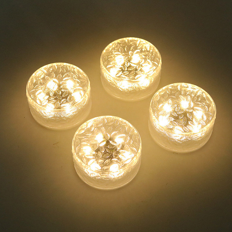 Moderne minimalistiske solrunde is mursteinformede akryl LED utendørslys for hage | Skanto
