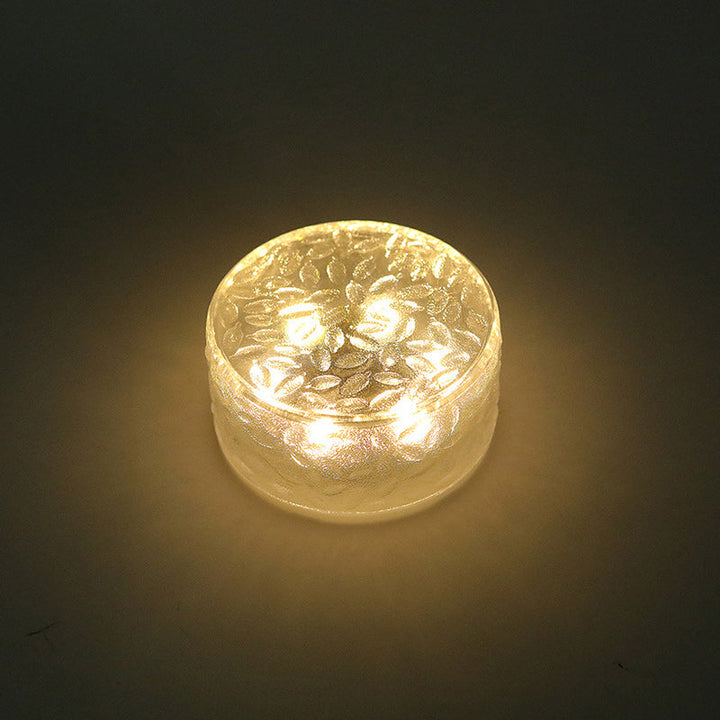 Moderne minimalistiske solrunde is mursteinformede akryl LED utendørslys for hage | Skanto