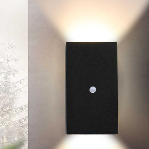 Moderne Minimalistisk Vanntett Rektangulær Aluminium LED Utendørs Vegglampe For Utendørs Patio | Skanto