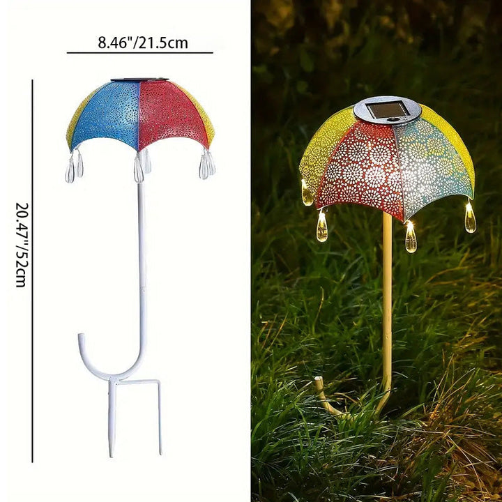 Moderne Art Deco Solvannskjerm Jern LED Bakkeplugg Utendørs Lys For Hage | Skanto