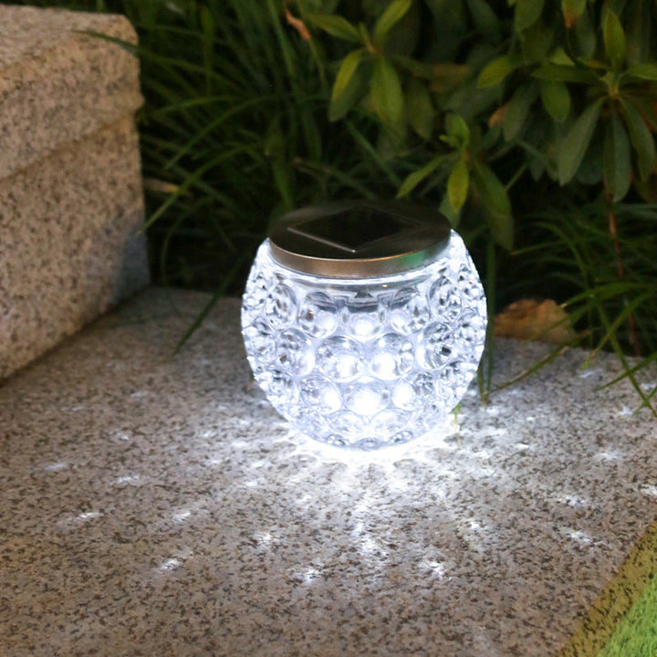 Moderne Art Deco Solglasskrukke Full Of Stars ABS Rustfritt Stål LED Utendørslys For Hage | Skanto