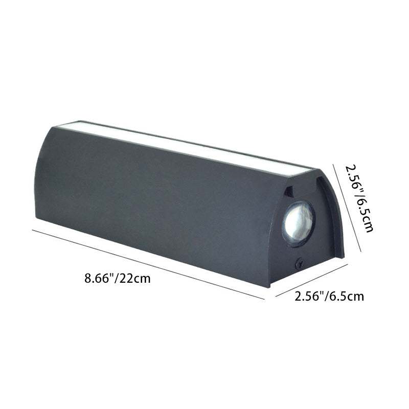 Moderne Minimalistisk Kolonne Plast LED Vegglampe For Hage | Skanto