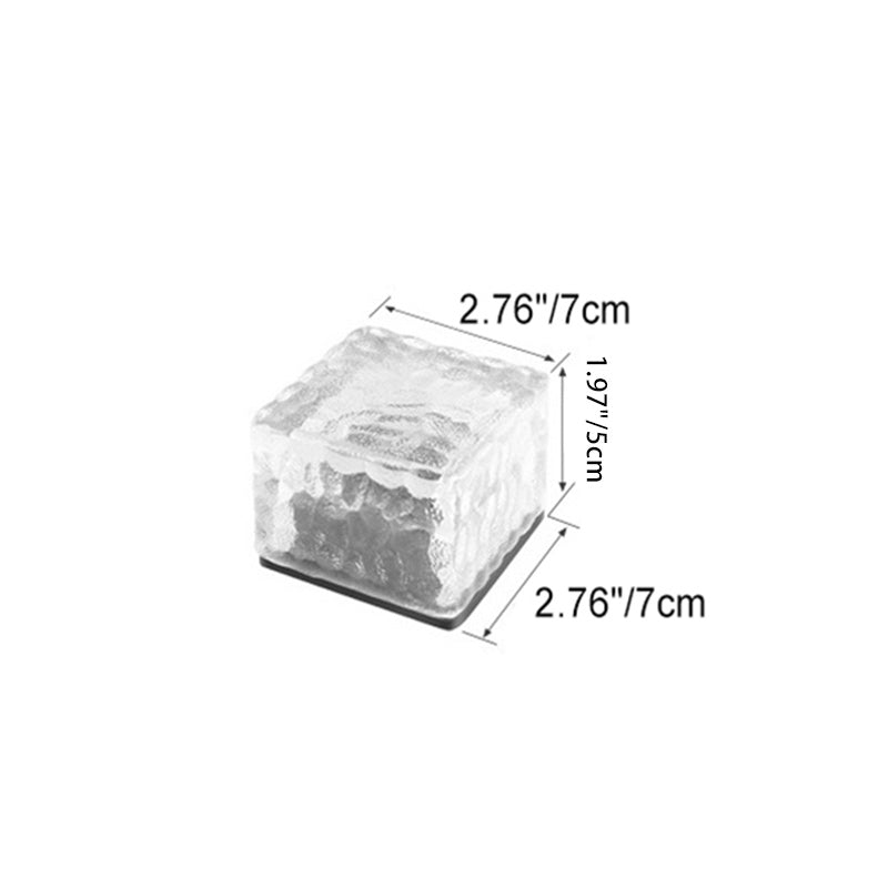 Moderne Minimalistisk Solvannbestandig ABS Klart Glass Isbit Steinhengende Lys For Hage | Skanto