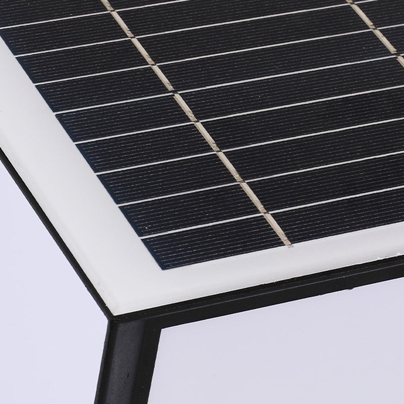 Moderne Minimalistiske Solvannfaste Firkantede Aluminium Acryll LED Utendørs Stolpe Lys For Hage | Skanto