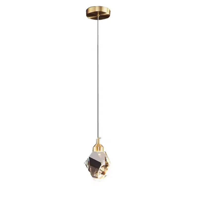Skanto | Luksus Diamant Kube Krystall Jern LED Pendellampe For Soverom