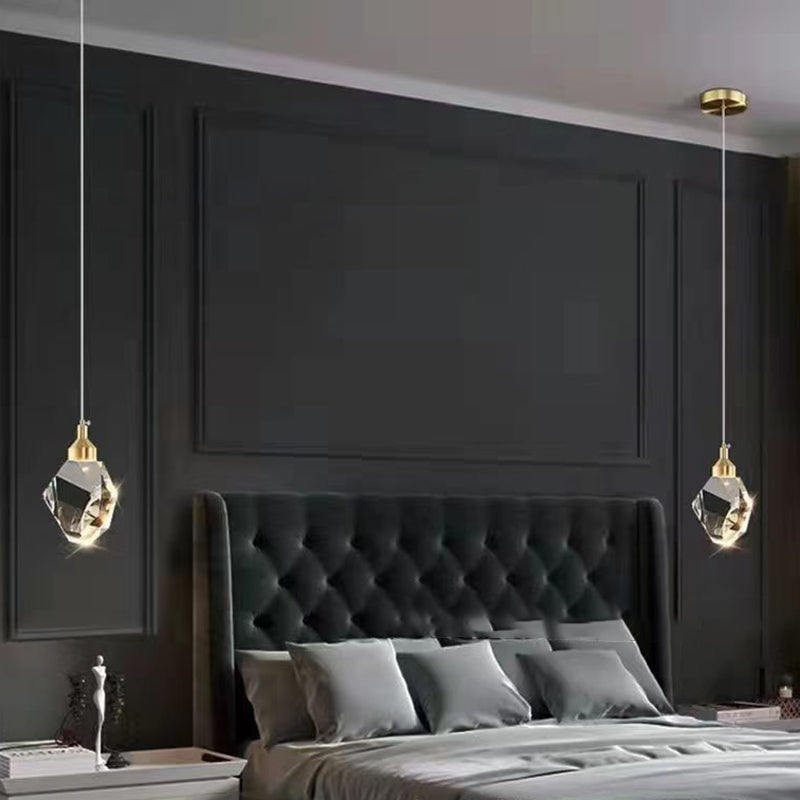 Skanto | Luksus Diamant Kube Krystall Jern LED Pendellampe For Soverom