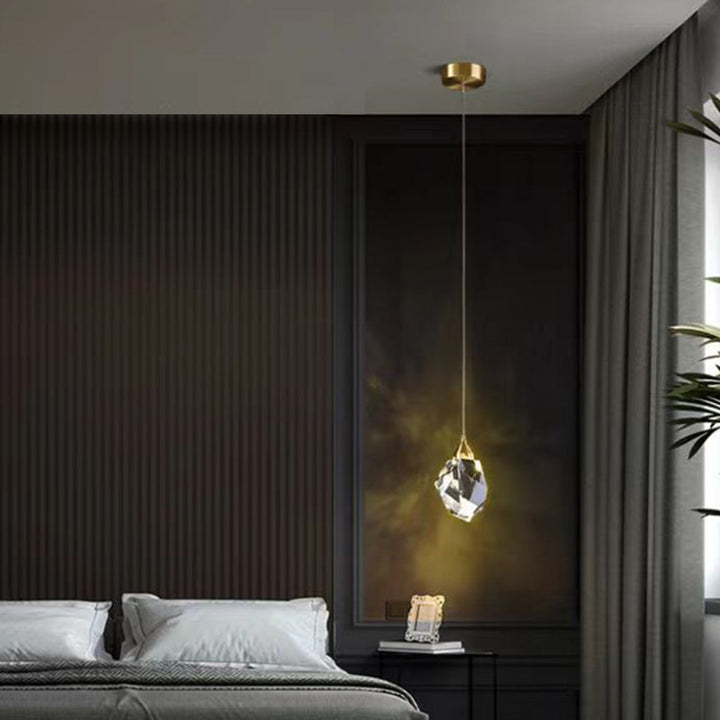 Skanto | Luksus Diamant Kube Krystall Jern LED Pendellampe For Soverom