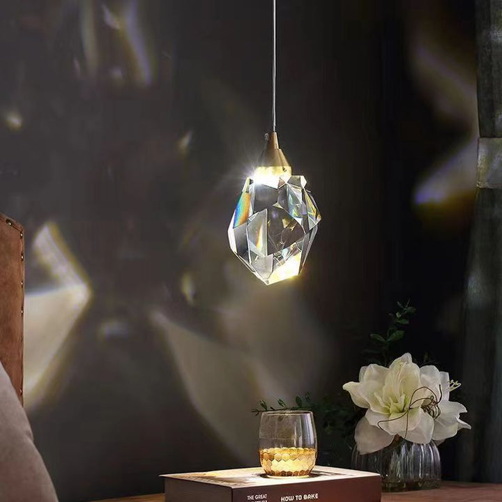 Skanto | Luksus Diamant Kube Krystall Jern LED Pendellampe For Soverom