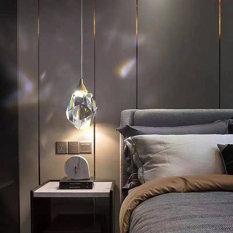 Skanto | Luksus Diamant Kube Krystall Jern LED Pendellampe For Soverom
