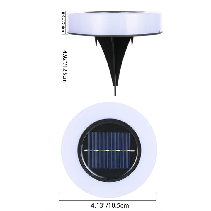 Moderne Minimalistisk Solvannavstøtende Rund Sylindrisk Plast ABS LED Grunnplugg Landskapslys for Hage | Skanto