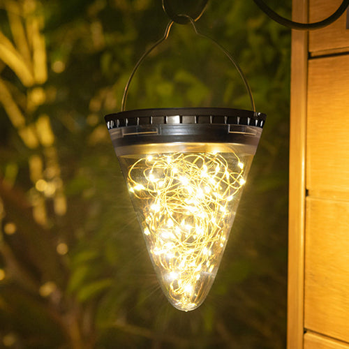 Moderne Minimalistiske Solvannavvisende Kjegle Filigran PC ABS LED Pendellampe For Hage | Skanto