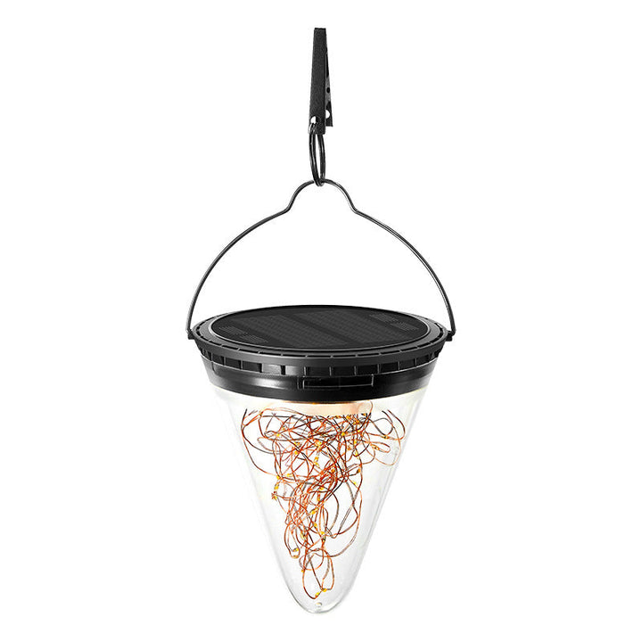 Moderne Minimalistiske Solvannavvisende Kjegle Filigran PC ABS LED Pendellampe For Hage | Skanto