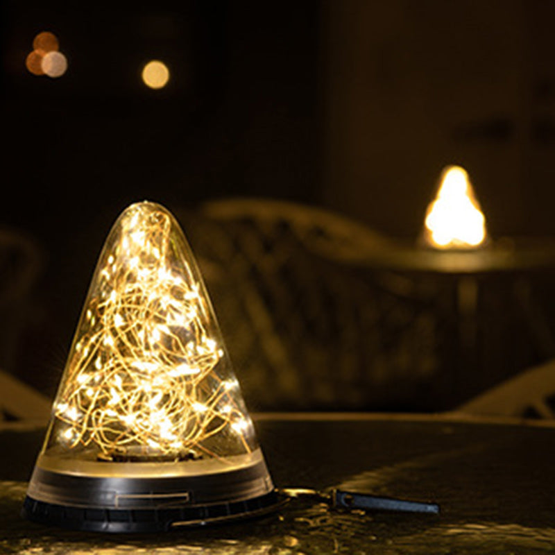 Moderne Minimalistiske Solvannavvisende Kjegle Filigran PC ABS LED Pendellampe For Hage | Skanto