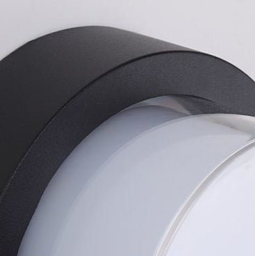 Vanntett, firkantet, rund, sylindrisk LED-taklampe laget av støpt aluminium og akryl for utendørsterrasser