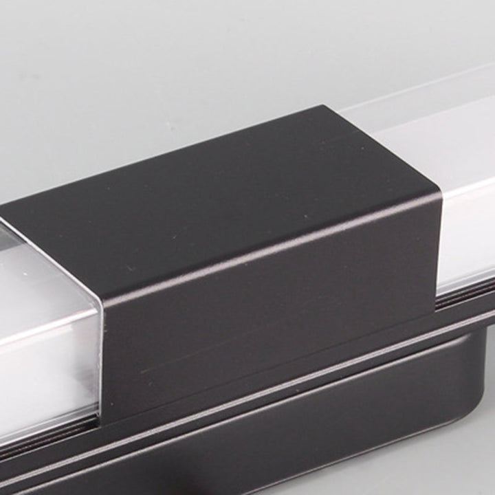 Moderne Minimalistisk Vanntett Rektangulær Lang Aluminium PC Utendørs Vegglampe For Hage | Skanto