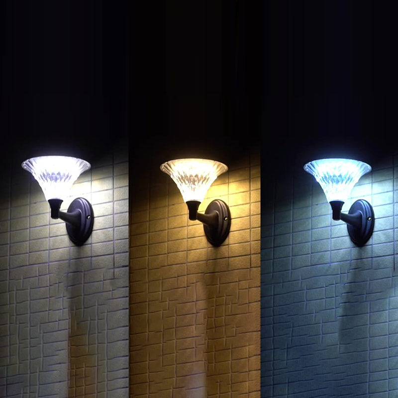 Moderne minimalistiske solvannavstøtende diamant rund ABS PC LED utendørs lys for uteplass | Skanto