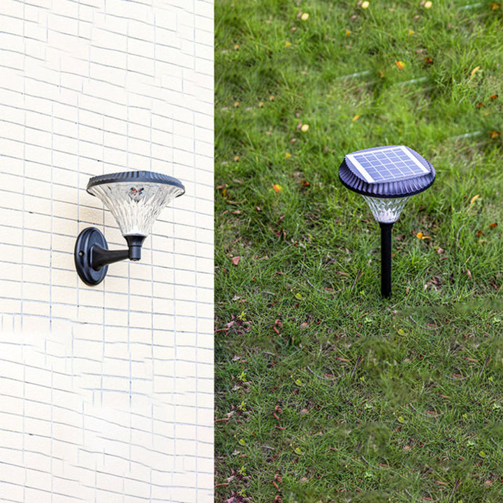 Moderne minimalistiske solvannavstøtende diamant rund ABS PC LED utendørs lys for uteplass | Skanto